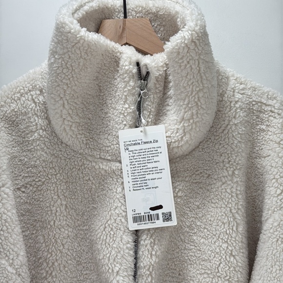 Lululemon Cinchable Fleece Zip Up NWT - Picture 2 of 10